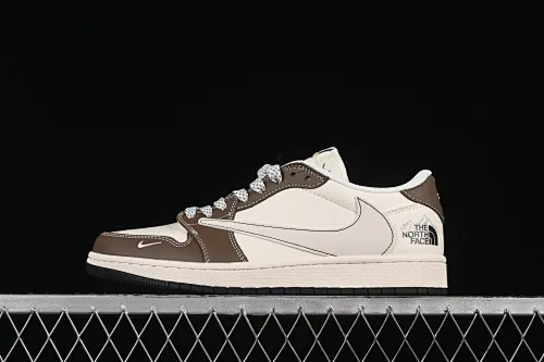 All Categories Air Jordan Jordan Series Basketball Shoes Air Jordan 1 Low High-end Customized Low-top Shoes Travis Scott x Fragment Design x Air Jordan 1 Low OG SP AJ1 Joe 1 North Face Joint Rice Brown Snow Mountain Low-top Cultural and Leisure Shoes XS6089-512